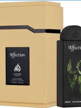 Affection Eau de Parfum by Lattafa - Black & Beige Bottle. 3.4oz